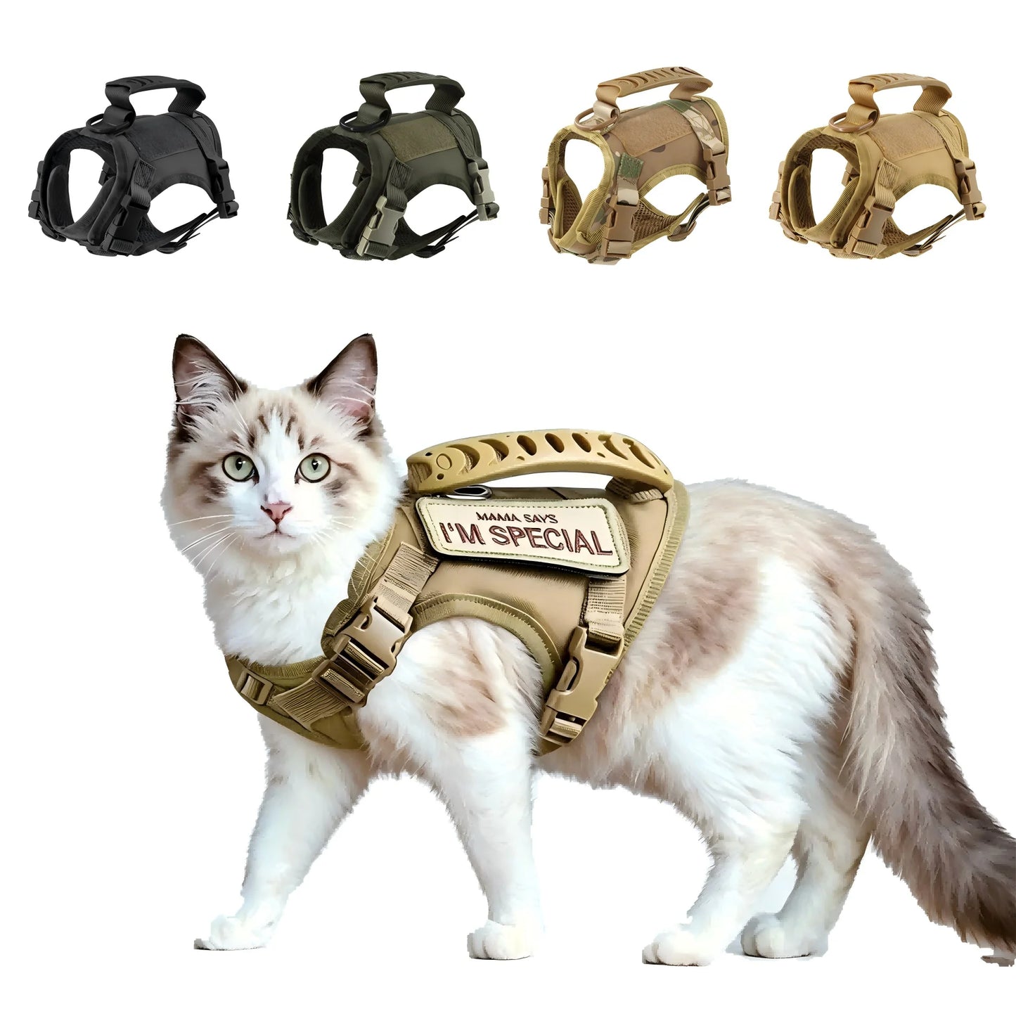 Durable Nylon Tactical Military Dog Harness Vest