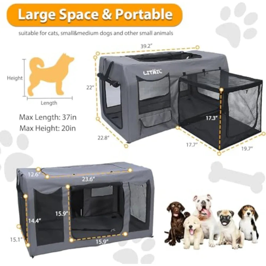 Plastic Dog Crate For Multi Cat Homes And Small Dogs