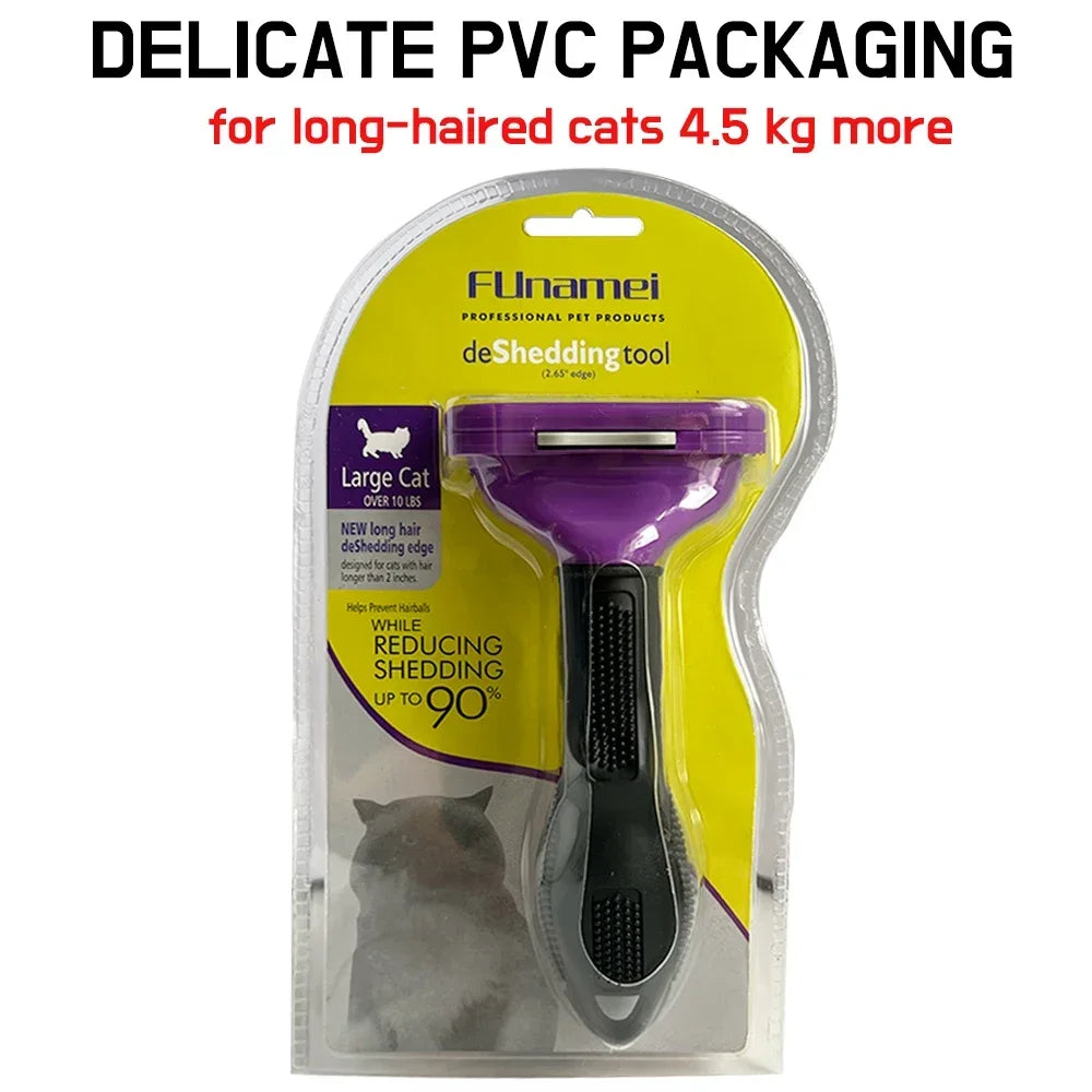 Funamei Pet Deshedding Brush For Dogs And Cats