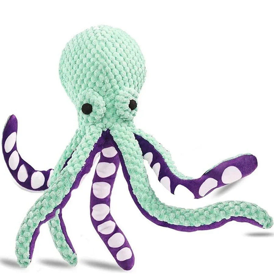 Pet Plush Octopus Interactive Dog Toy For Boredom