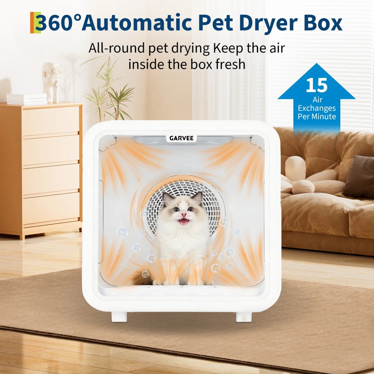 HiMISS 72L Automatic Dog Cat Drying Box