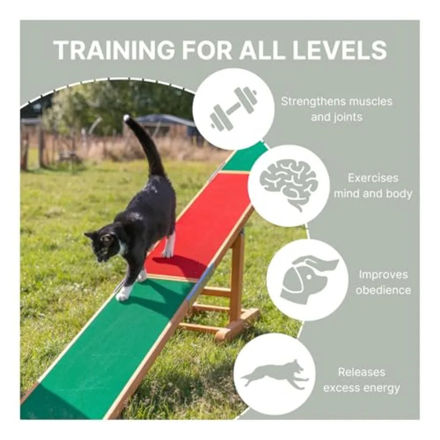 Dog Agility Seesaw Teeter Set For Canine Training Practice
