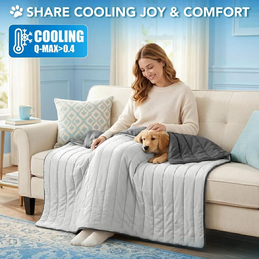 Thick Self-Cooling Dog Mat With Reversible Summer Pad