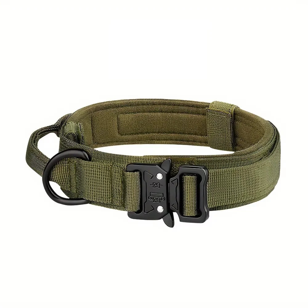 Adjustable Nylon Dog Collar And Leash Set With Control Handle