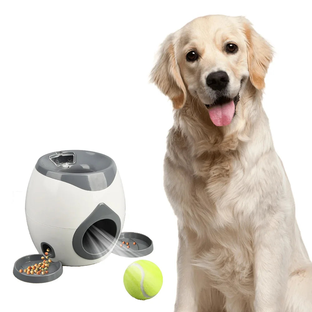 APWIKOGER Ball Launcher Dog Food Reward Machine Slow Feeder