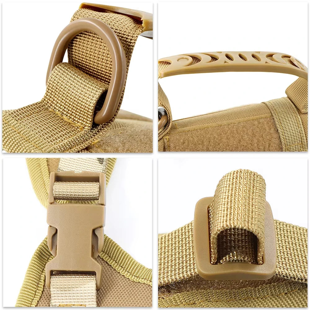 Durable Nylon Tactical Military Dog Harness Vest