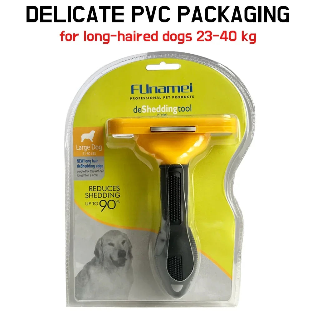Funamei Pet Deshedding Brush For Dogs And Cats