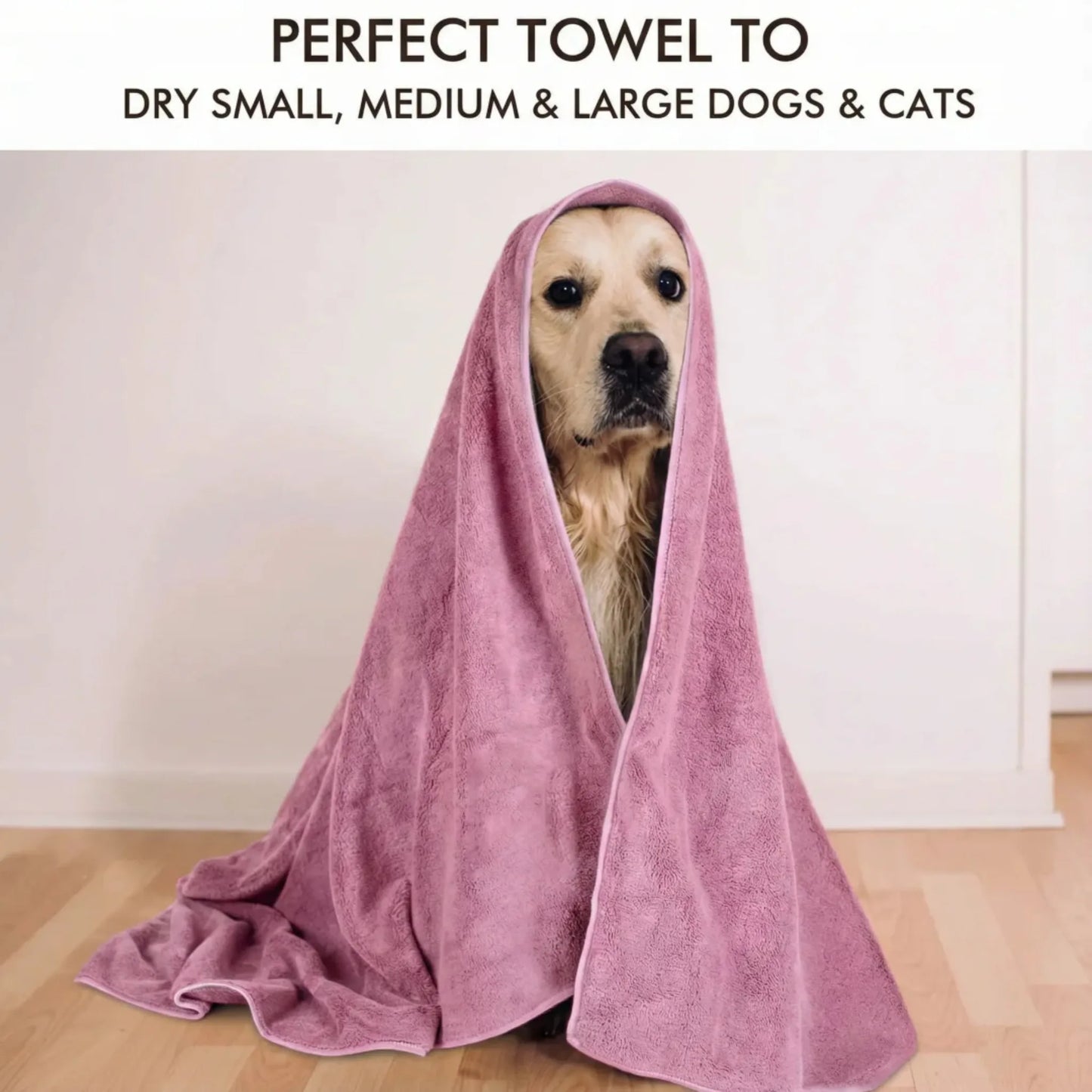 Extra Large Pet Bath Towel Microfiber Quick Dry for Dogs and Cats
