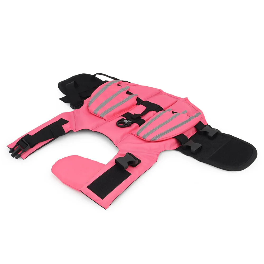 Summer Dog Life Jacket Reflective Wing Vest For Swimming