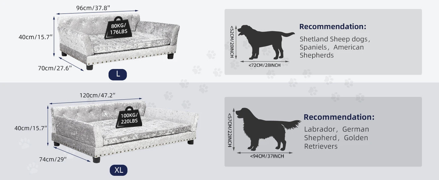 BORWART Heavy Duty Pet Sofa Bed For Dogs And Kittens