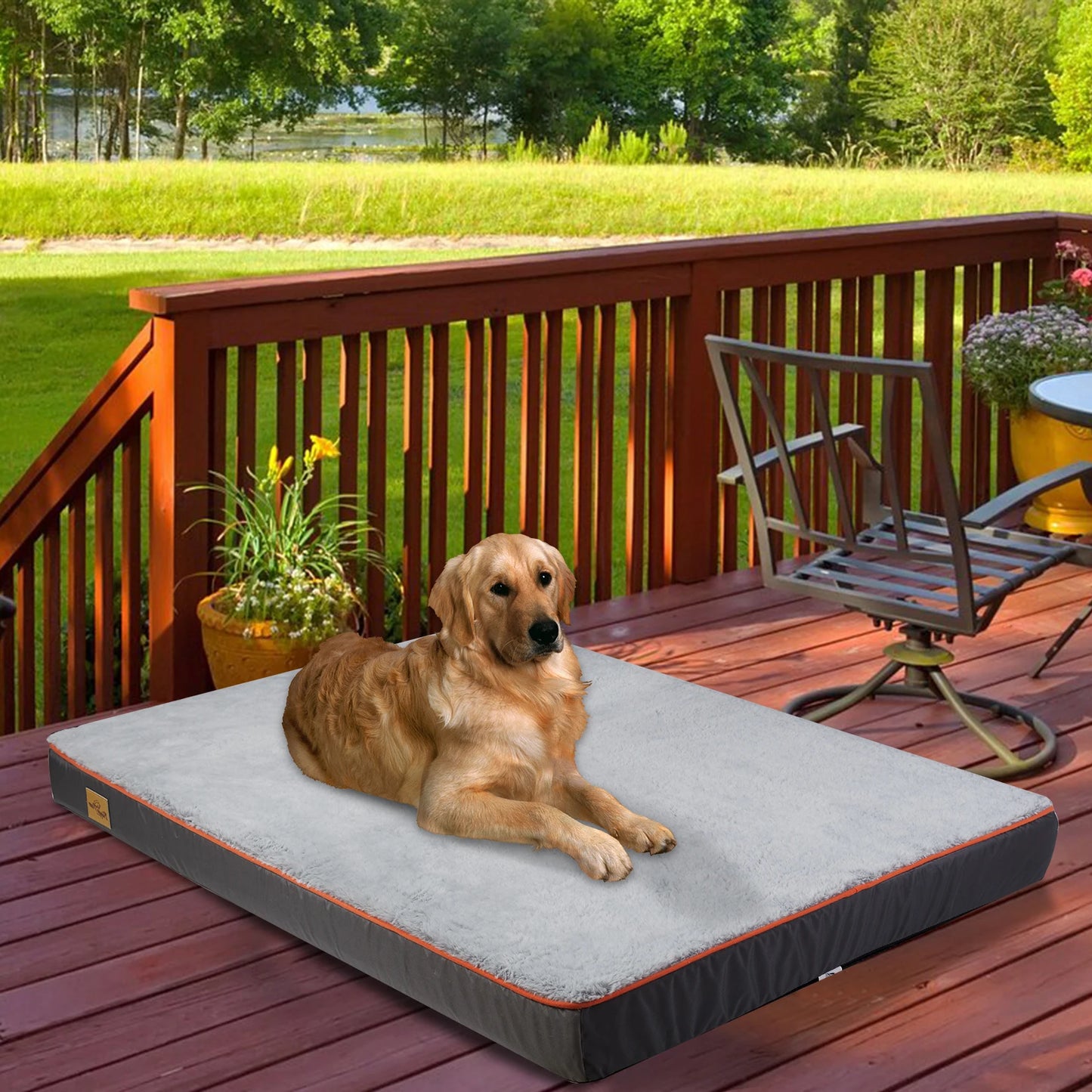Bingopaw Large Orthopedic Dog Bed With Washable Cover