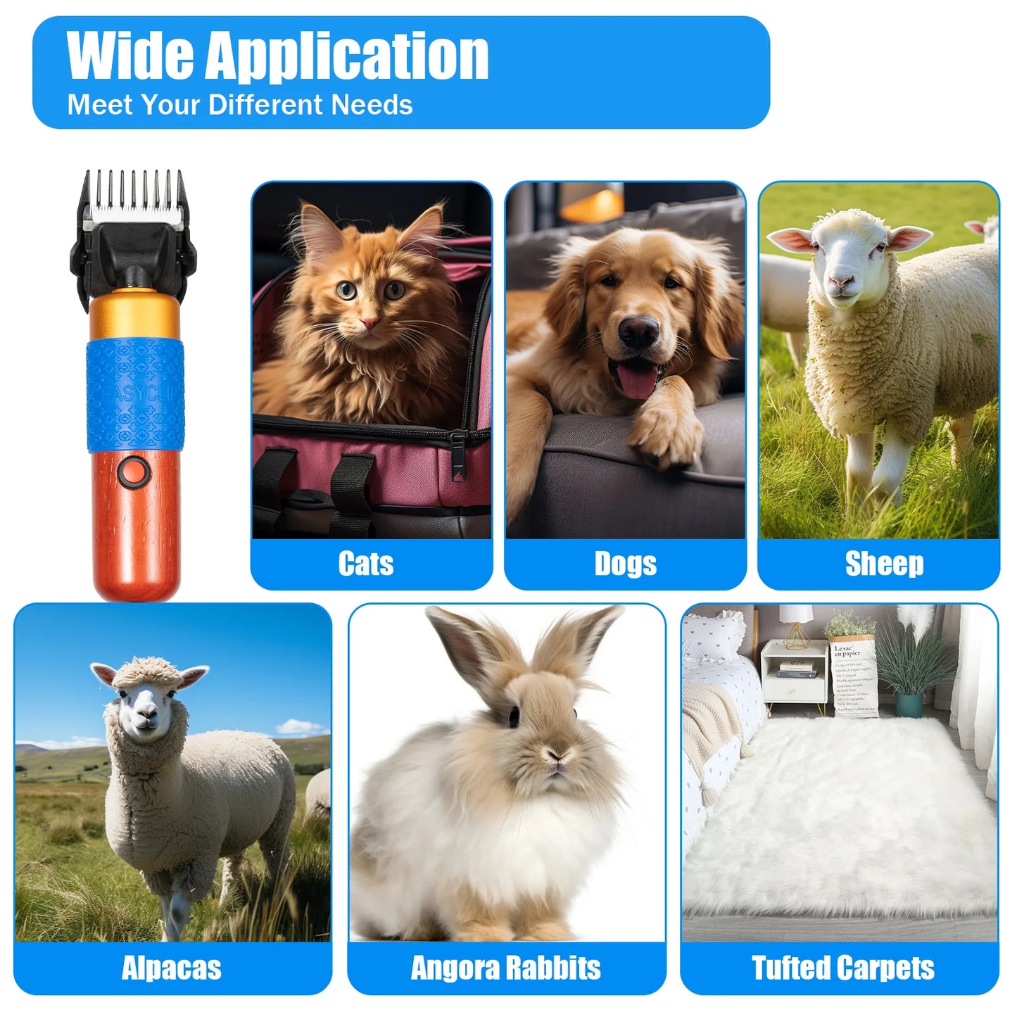 Electric Sheep Goat Shearing Clipper 36W For Farm Animals