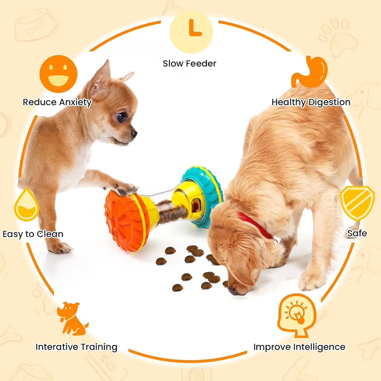 Interactive Dog Puzzle Toy For Boredom Relief And Treat Dispensing