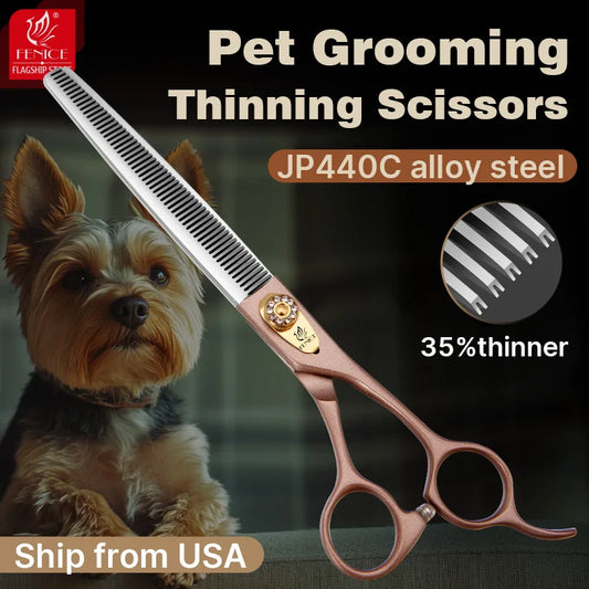 Fenice JP440C Thinning Scissors 35 Percent Pet Grooming Shears