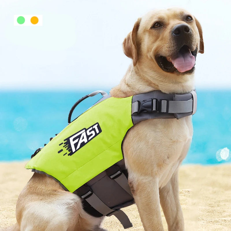 Dog Life Jacket Reflective Adjustable Swimming Vest