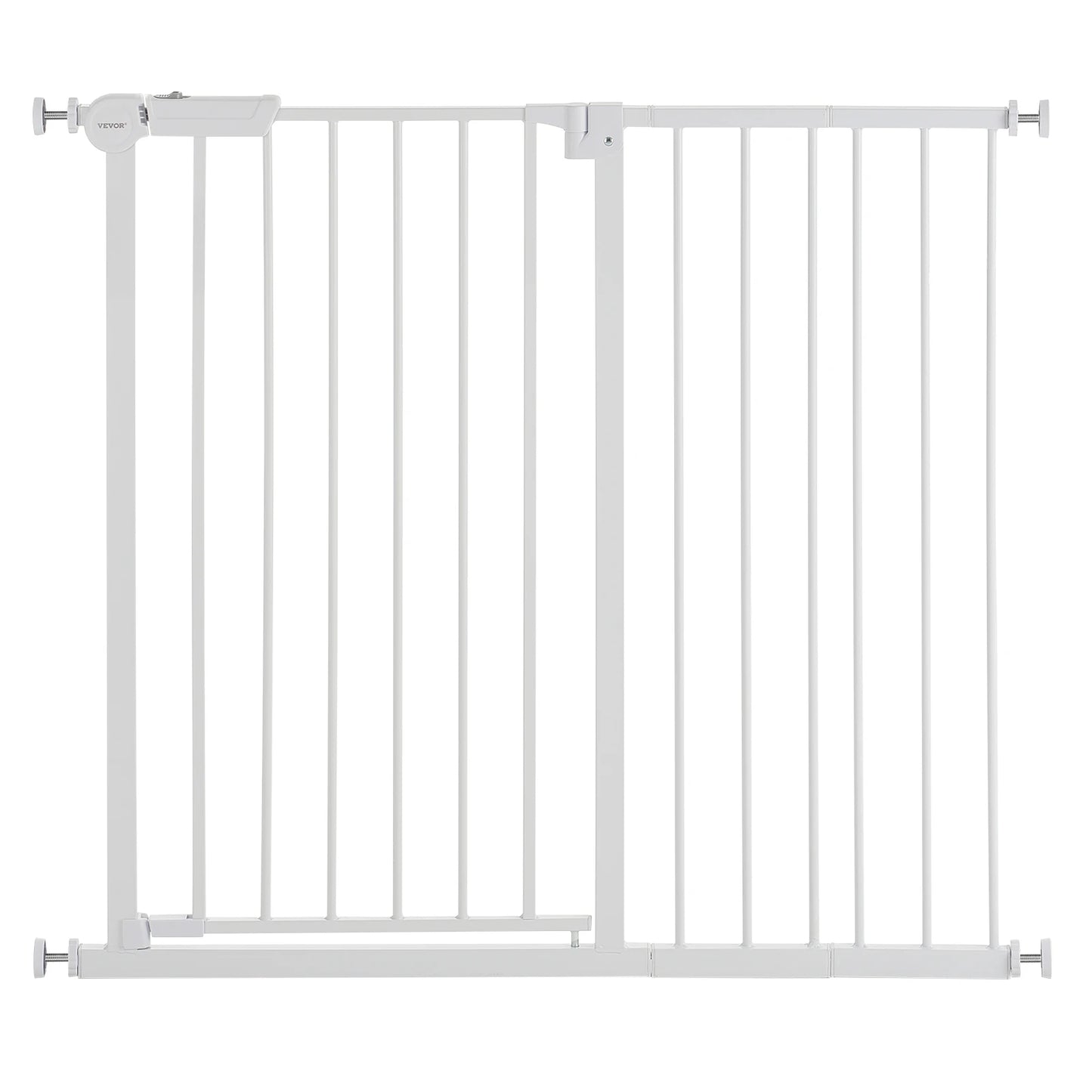 SucceBuy Baby Gate Pressure Mounted Walk Through Pet Safety Gate