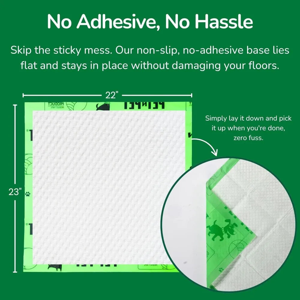 Unscented Puppy Training Pads 50 Count High Absorbency Plant Based