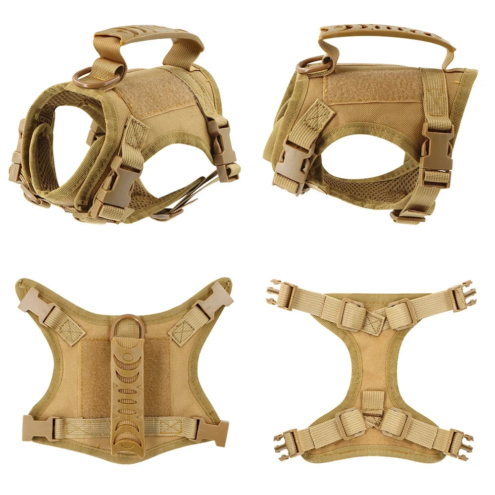 Durable Nylon Tactical Military Dog Harness Vest