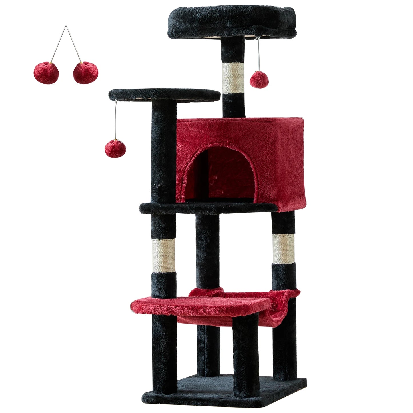 JHK Cat Tree Multi Cat Climbing Tower With Sisal Posts