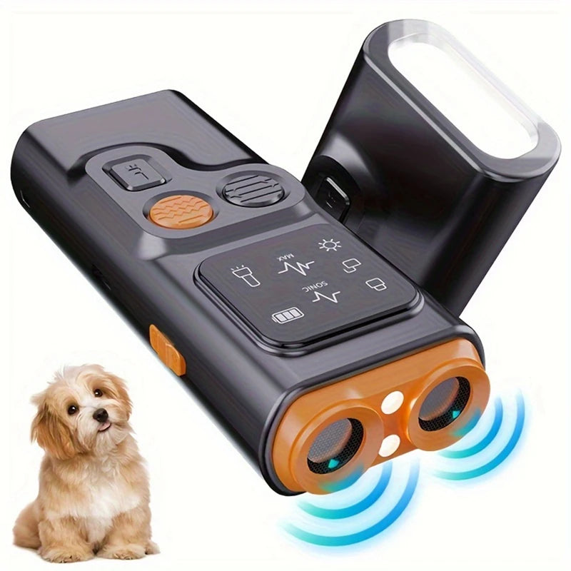 USB Rechargeable Sonic Dog Repeller With Dual Ultrasonic Emitters