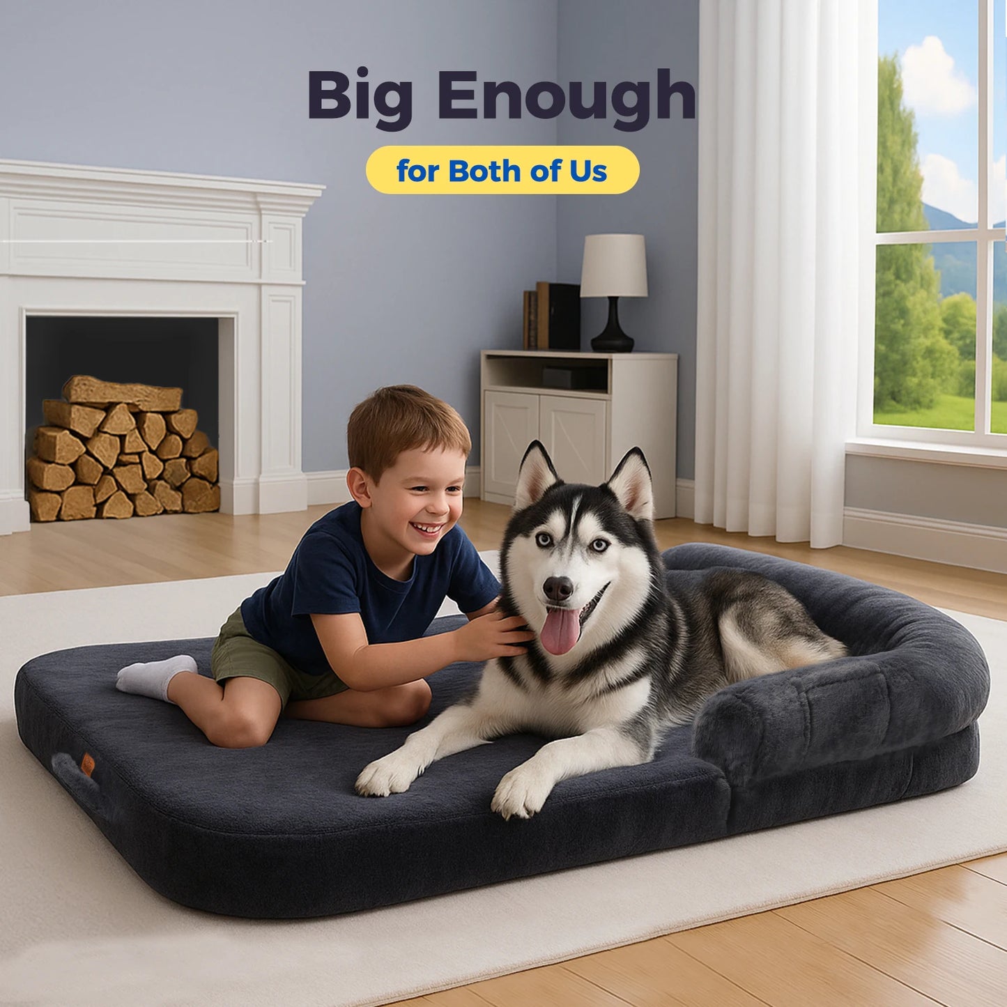 PAWZ Road Foldable Dog Bed Washable Plush Sofa Bed