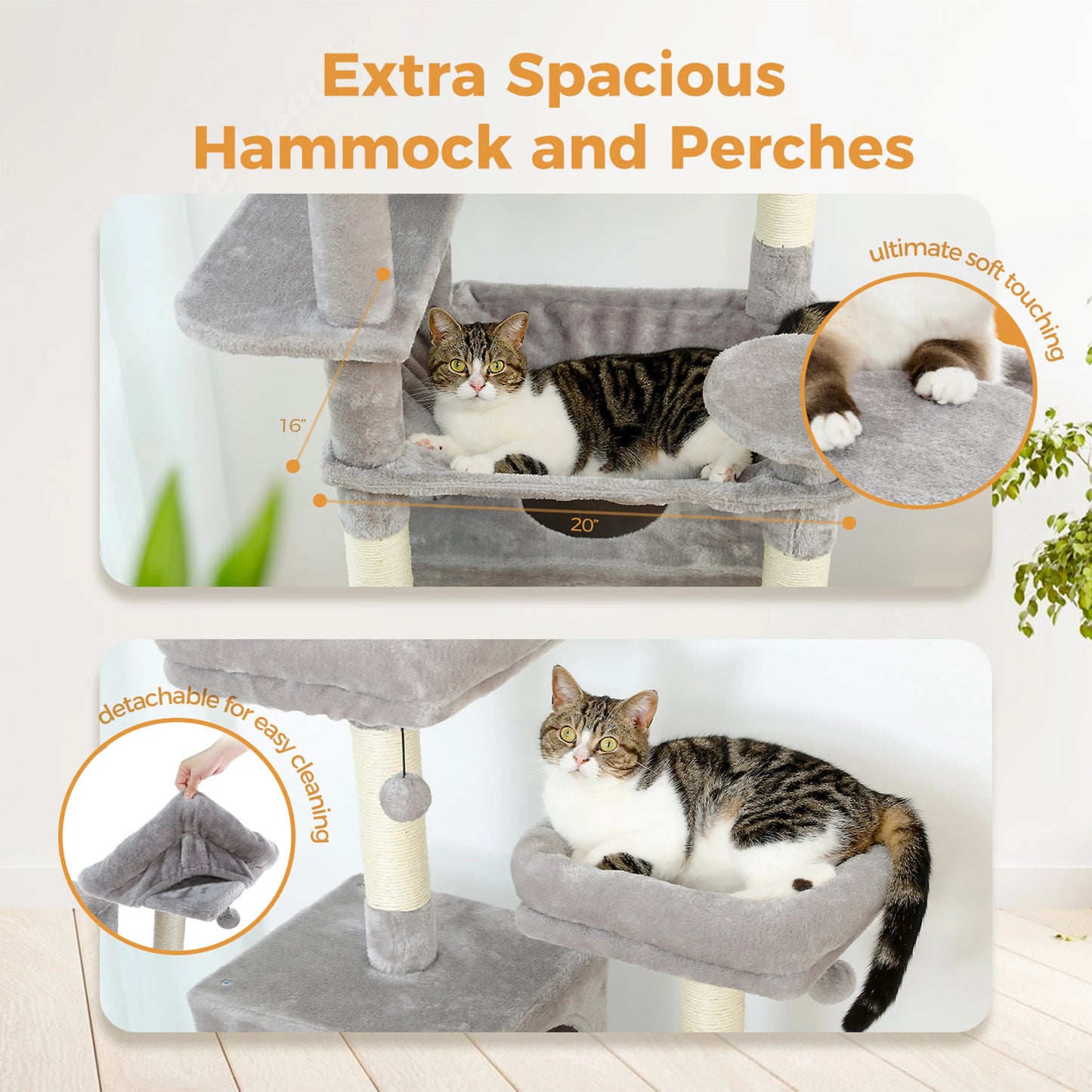 Pawz Road Large Multi Level Plush Cat Tree Tower