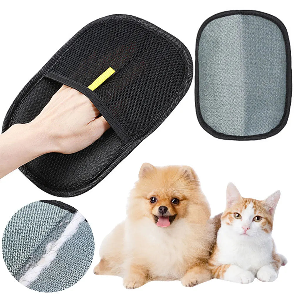 APWIKOGER Deshedding Glove Pet Hair Remover Dog Cat Rabbit