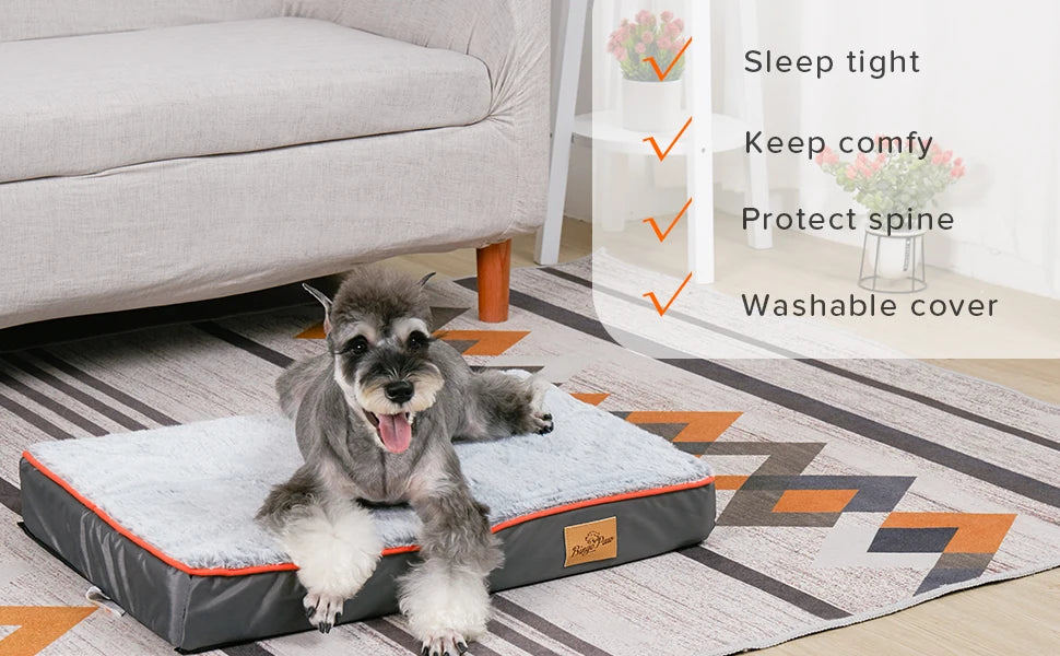 Bingopaw Large Orthopedic Dog Bed With Washable Cover