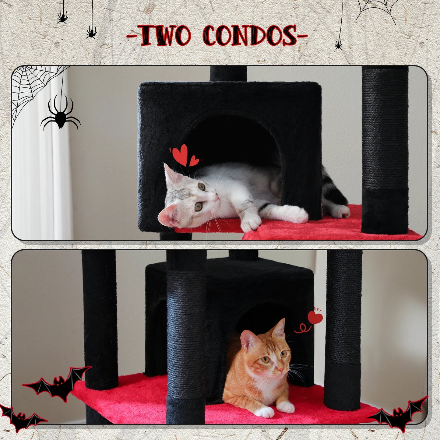 Pawz Road Large Multi Level Plush Cat Tree Tower