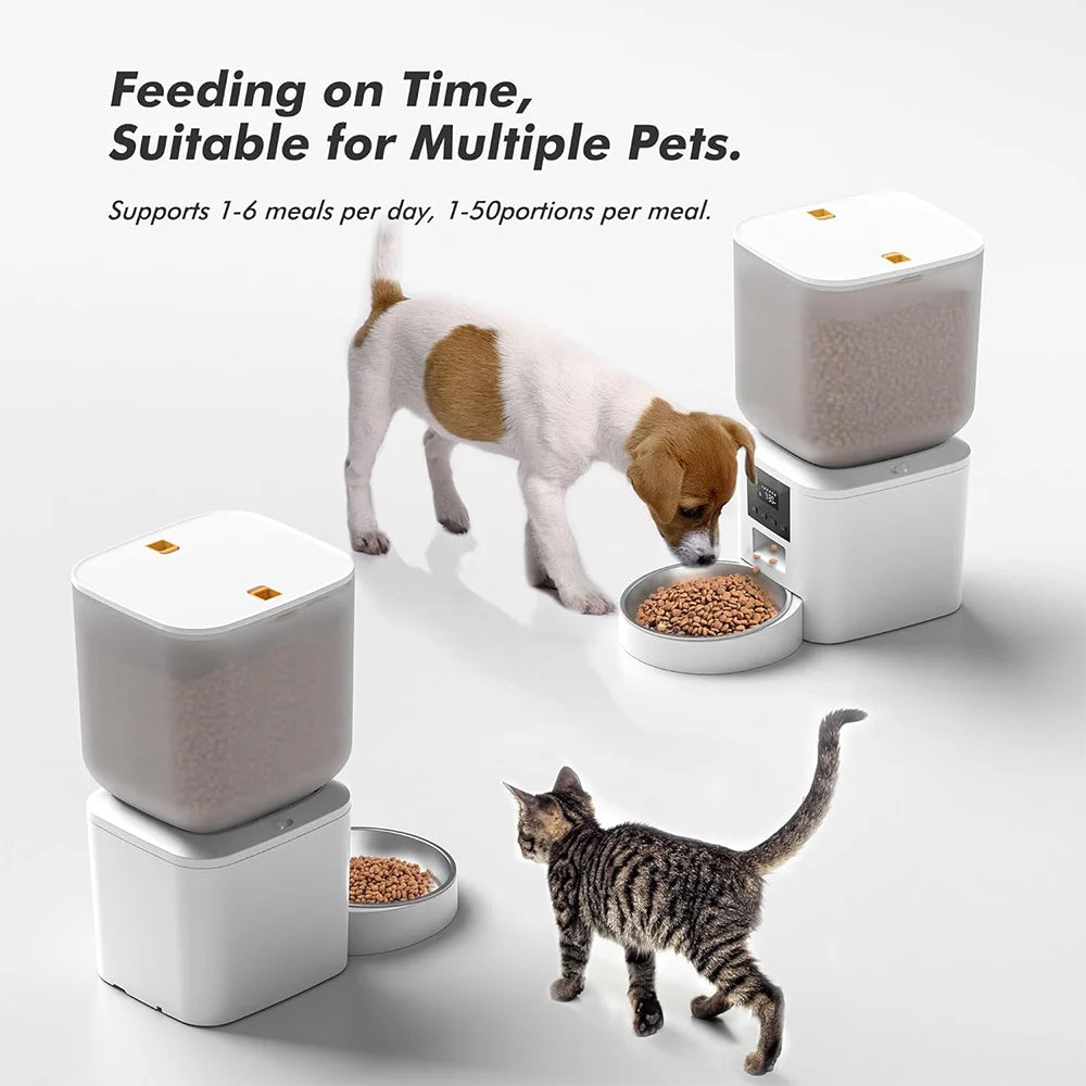 Nityers Automatic Cat Feeder With Timed Dispenser And Key Control