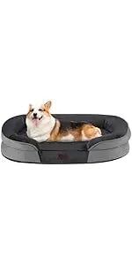 Wooden Dog Crate Furniture With Cushion Kennel Double Doors Indoor