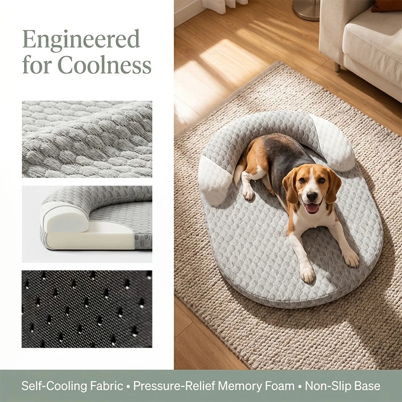 Summer Ice Silk Cooling Pet Mat for Dogs and Cats Indoors