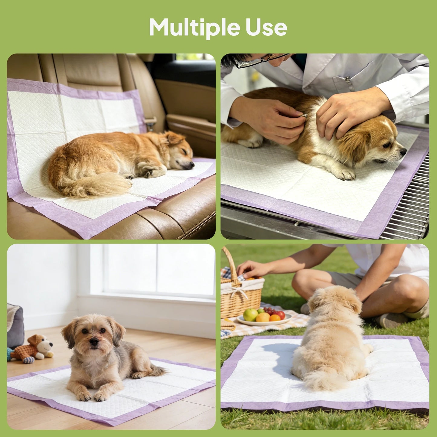 Lavender Scented Waterproof Dog Cat Potty Training Underpads