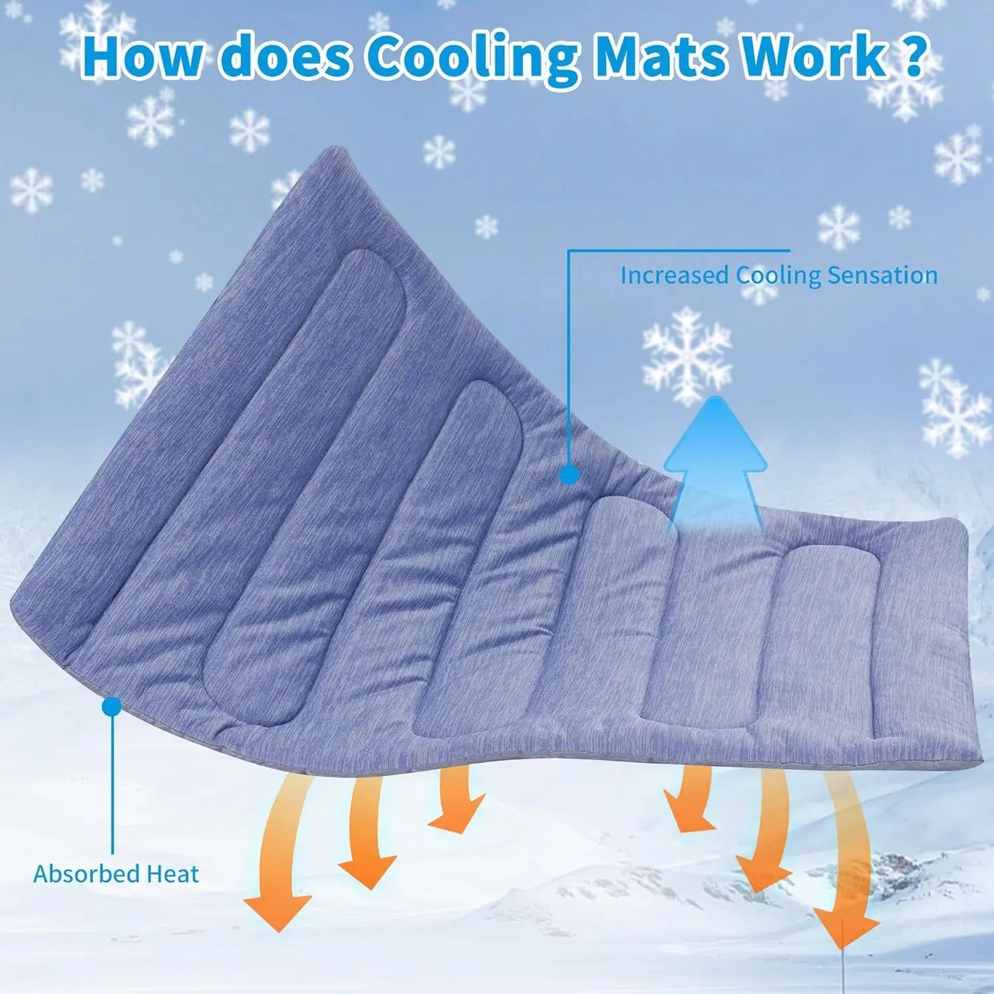 Portable Double Sided Waterproof Cooling Dog Mat