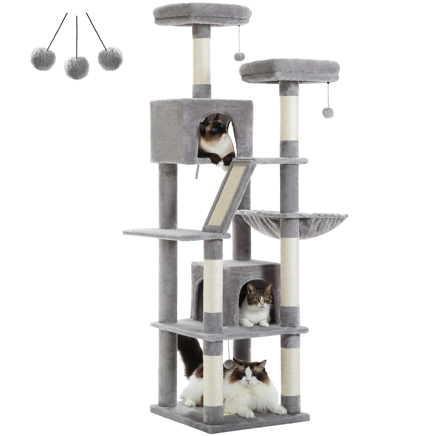 Pawz Road Large Multi Level Plush Cat Tree Tower