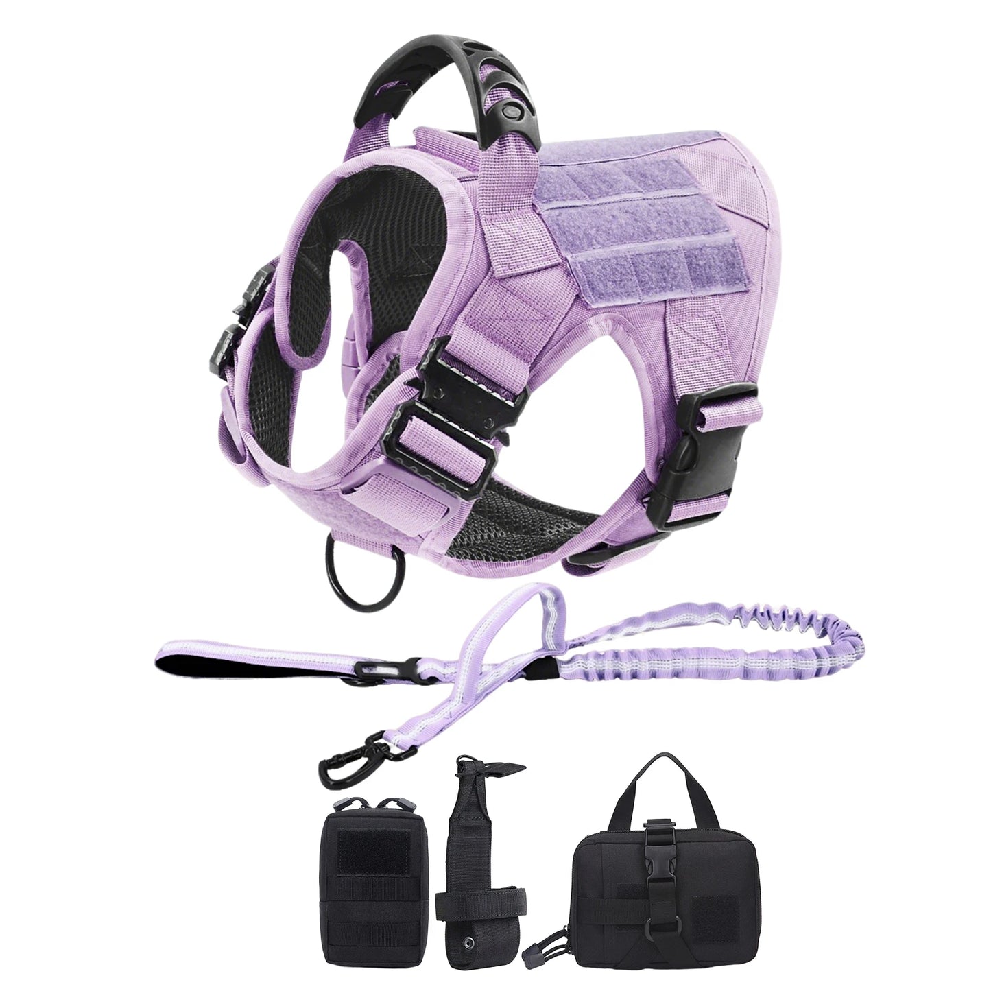Military Camouflage Dog Harness Tactical Nylon Vest For Training