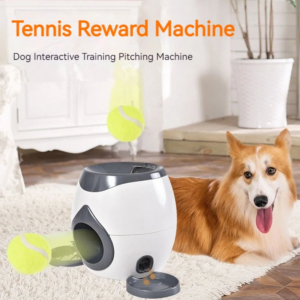 APWIKOGER Ball Launcher Dog Food Reward Machine Slow Feeder