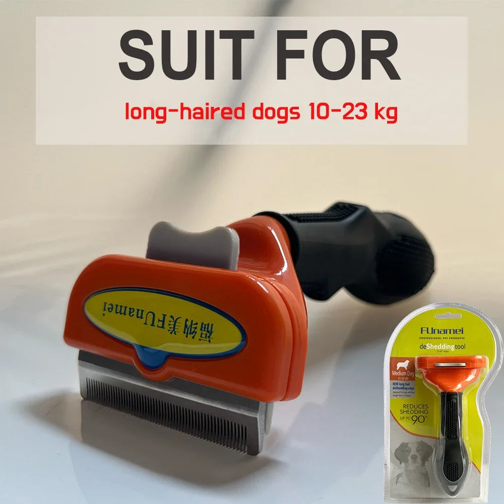 Funamei Pet Deshedding Brush For Dogs And Cats