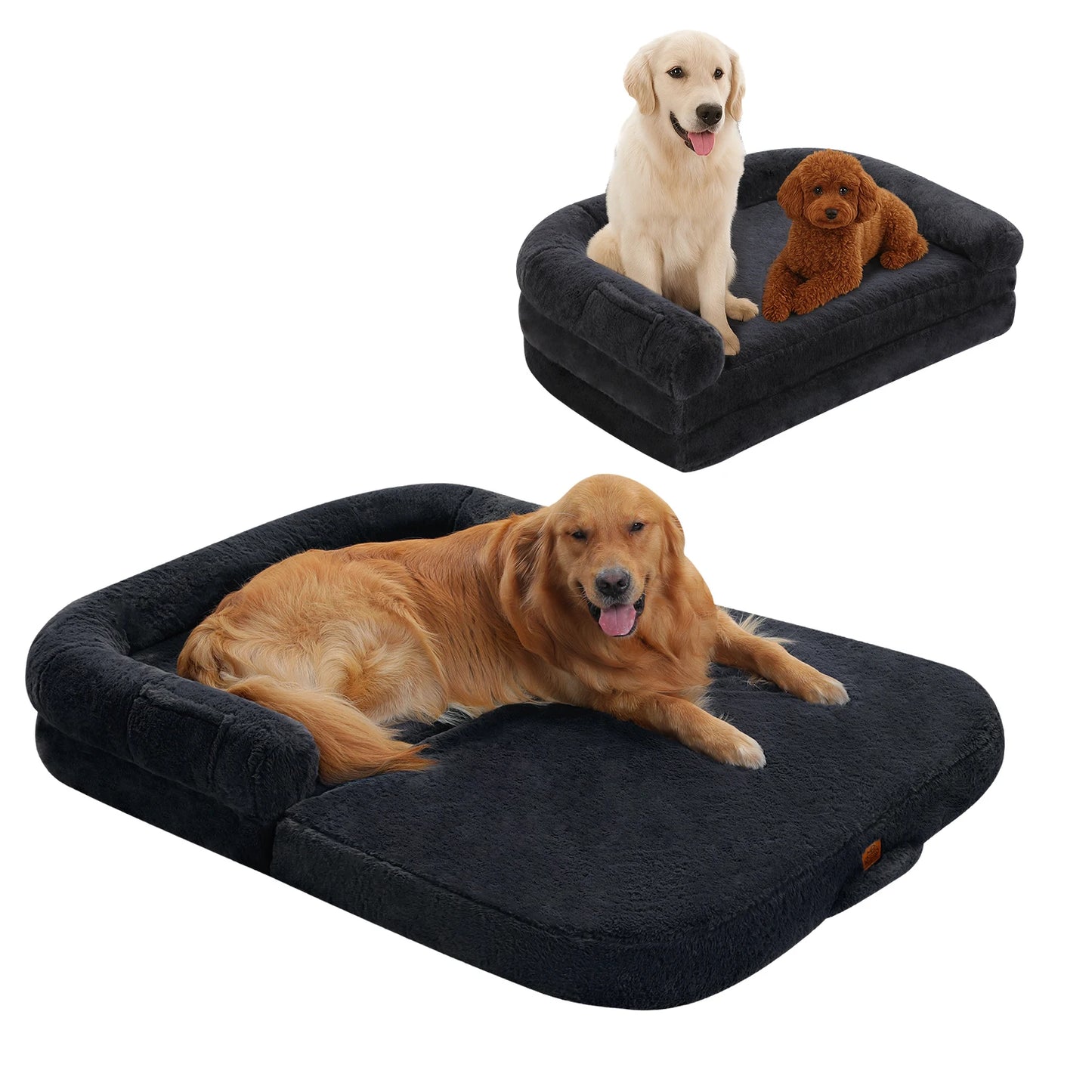 PAWZ Road Foldable Dog Bed Washable Plush Sofa Bed