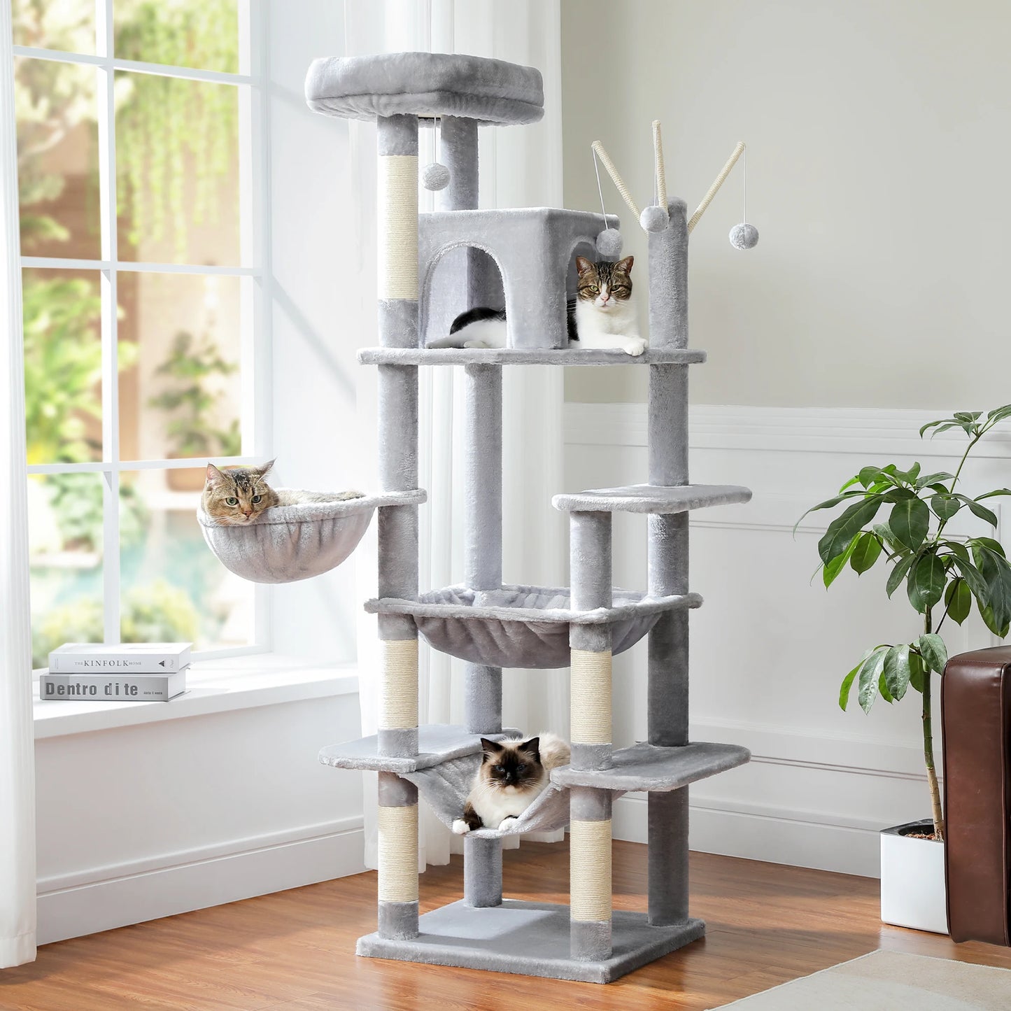 Pawz Road Large Multi Level Plush Cat Tree Tower