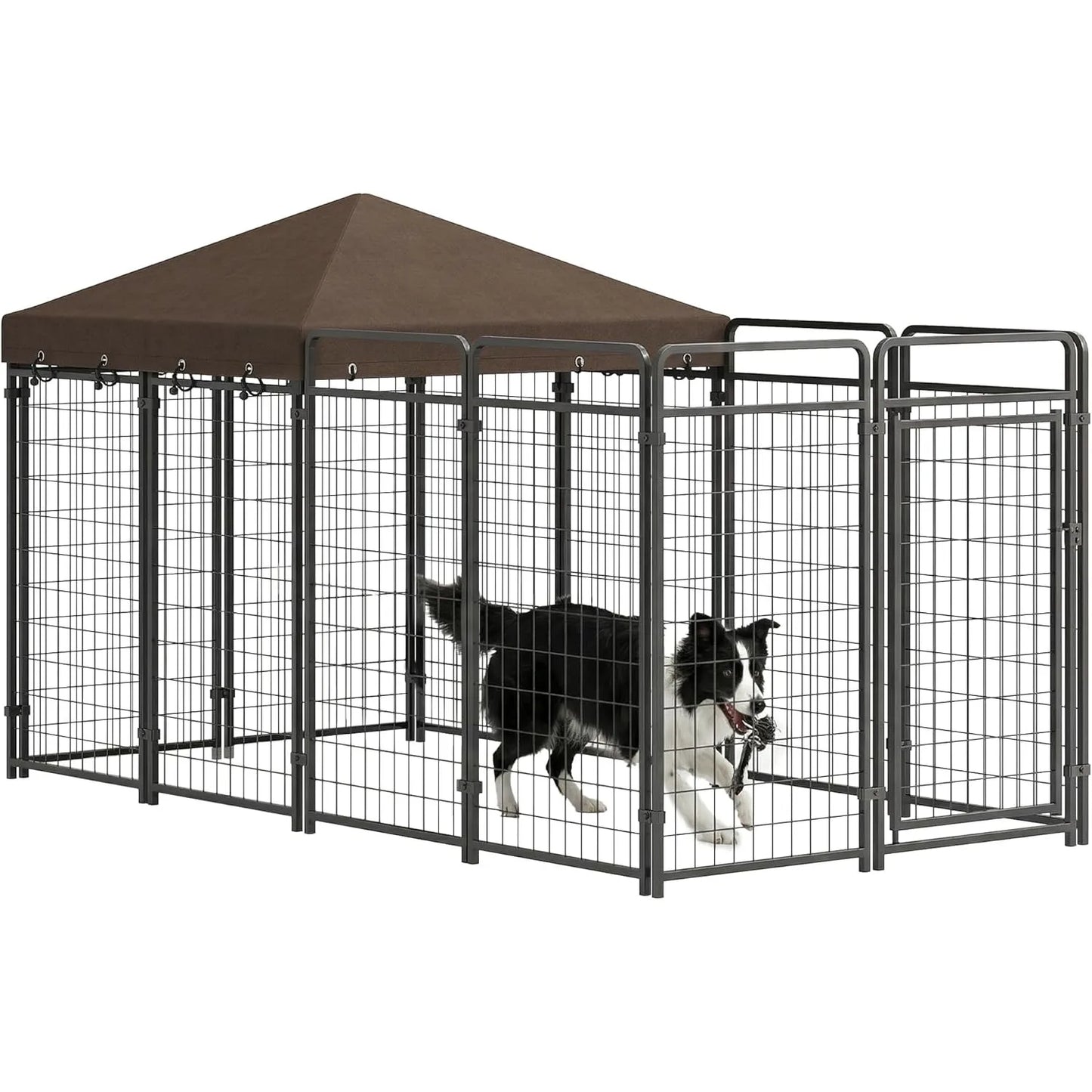 XIUWO Waterproof Outdoor Dog Kennel With Chain Link Fence Lock
