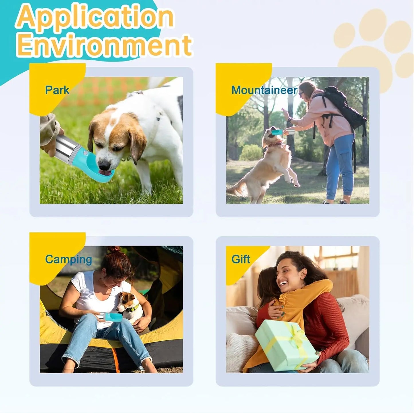 Leak Proof Portable Dog Water Bottle For Travel Dispenser