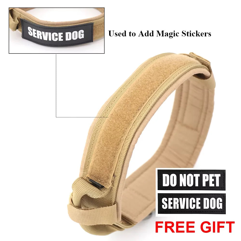 Adjustable Nylon Dog Collar And Leash Set With Control Handle