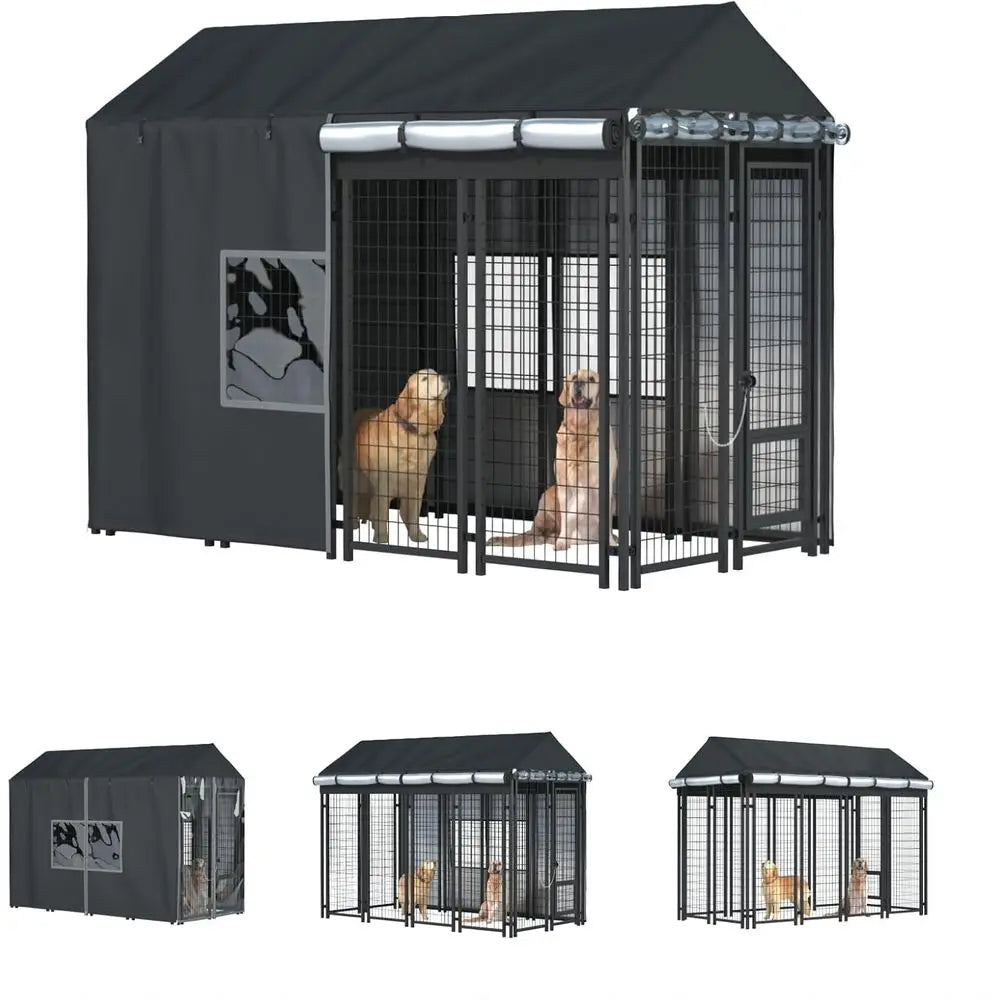 Outdoor Dog Kennel Cover Waterproof 600D Heavy Duty