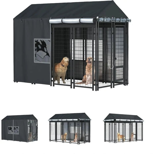 Outdoor Dog Kennel Cover Waterproof 600D Heavy Duty