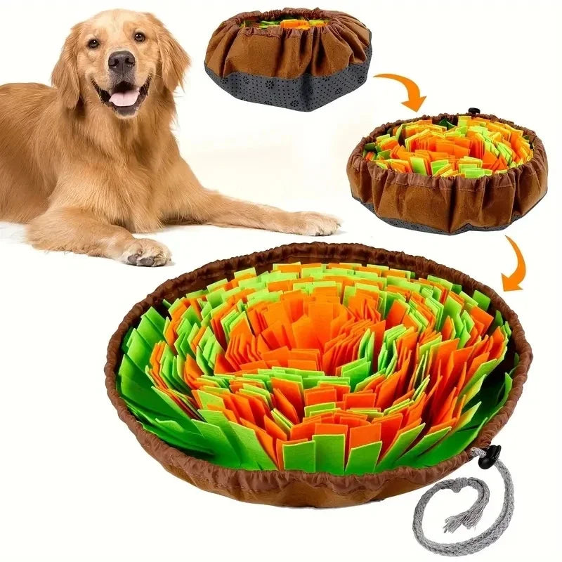 Washable Felt Pet Sniffing Pad For Foldable Dog Slow Feeding