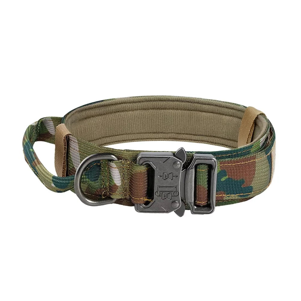 Adjustable Nylon Dog Collar And Leash Set With Control Handle