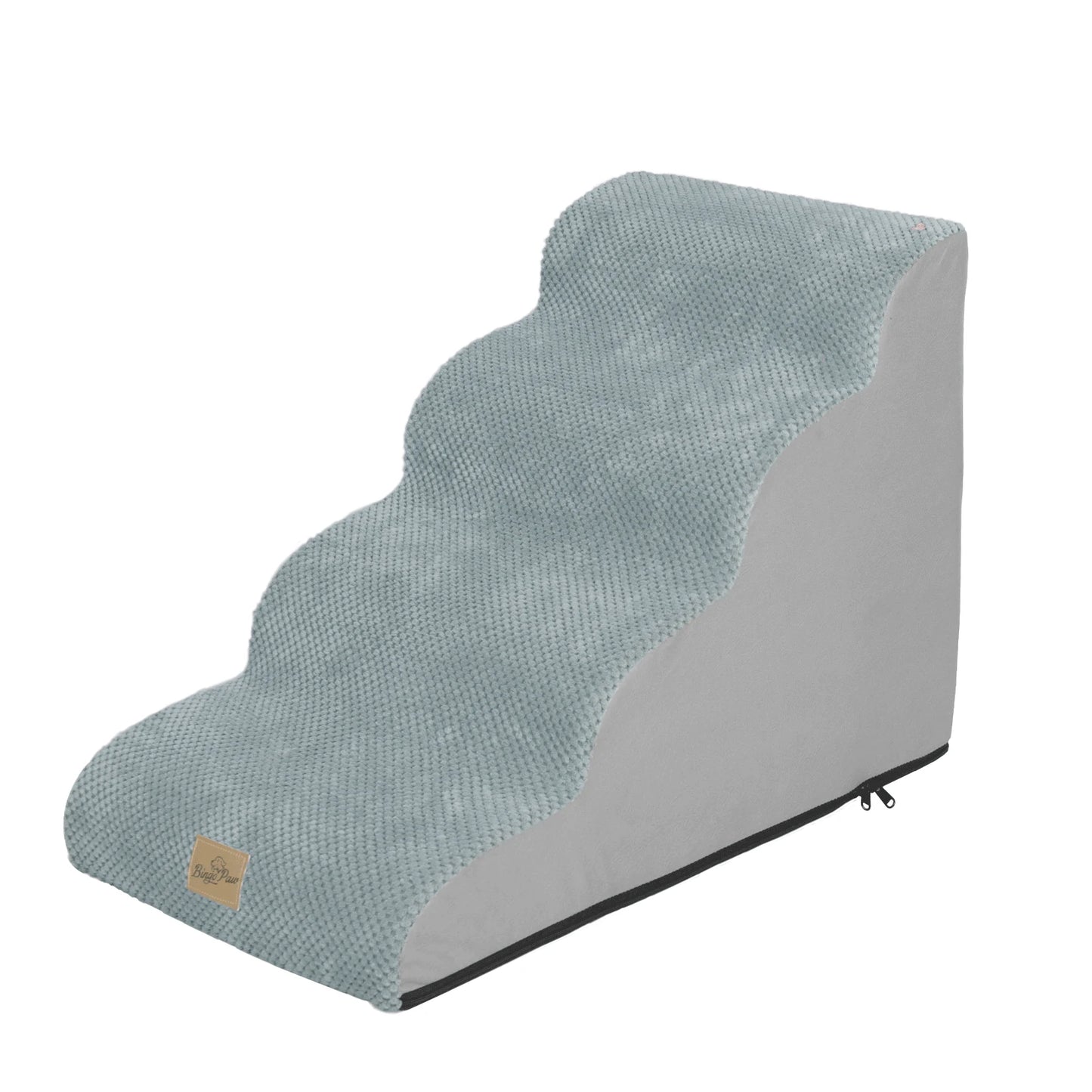 Bingopaw Extra Wide Pet Stairs For Dogs With Waterproof Step Ramp