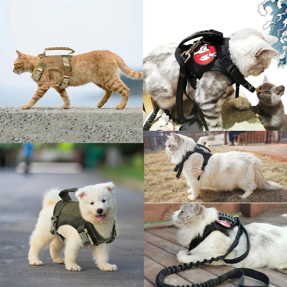 Durable Nylon Tactical Military Dog Harness Vest