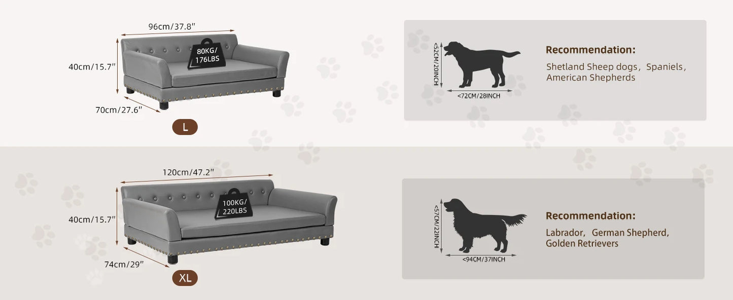 BORWART Heavy Duty Pet Sofa Bed For Dogs And Kittens